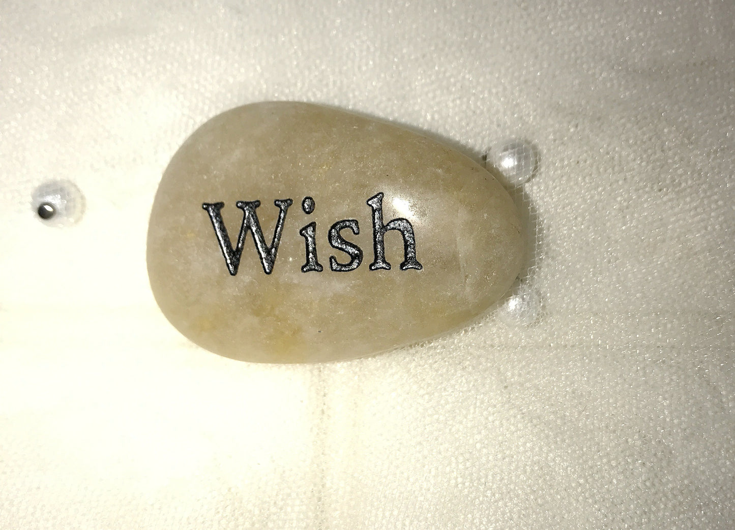 Etched Inspirational River Rock Wish