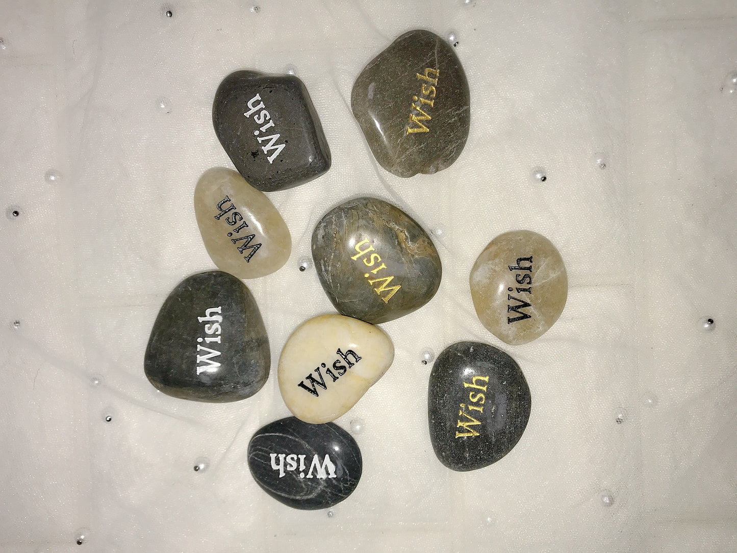 Etched Inspirational River Rock Wish