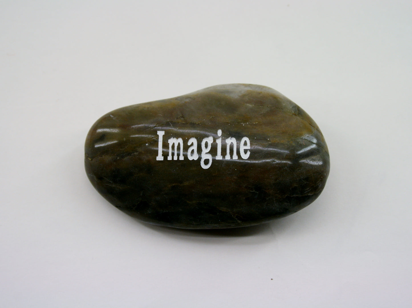 Etched Inspirational River Rock Imagine