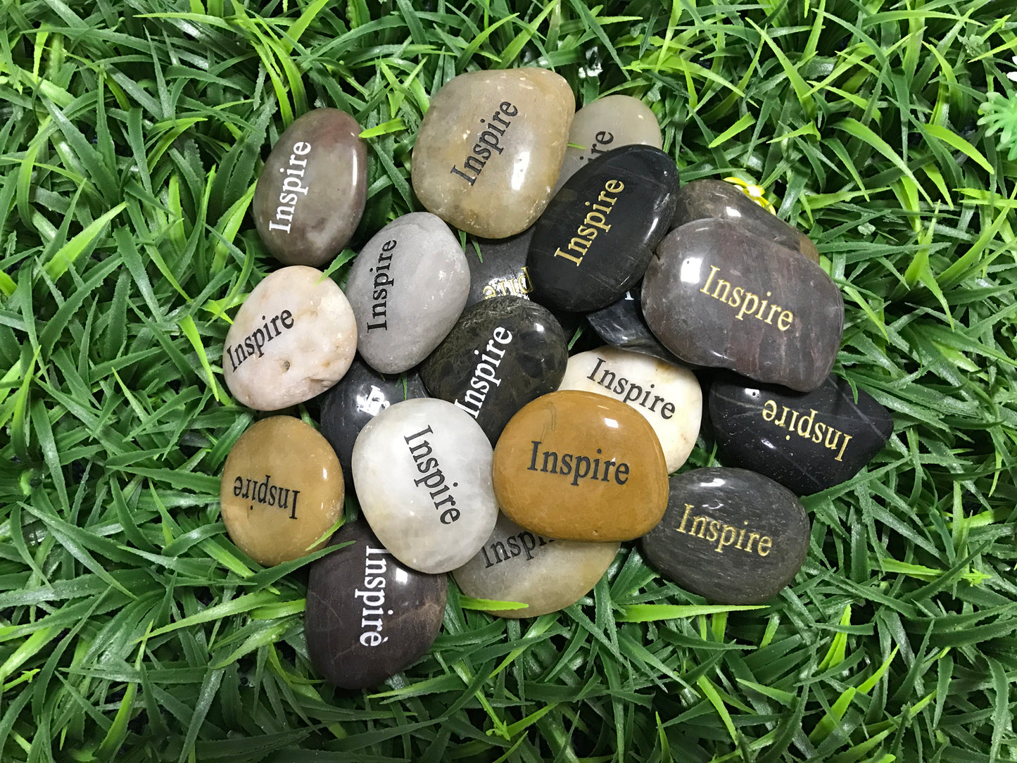 Etched Inspirational River Rock Inspire