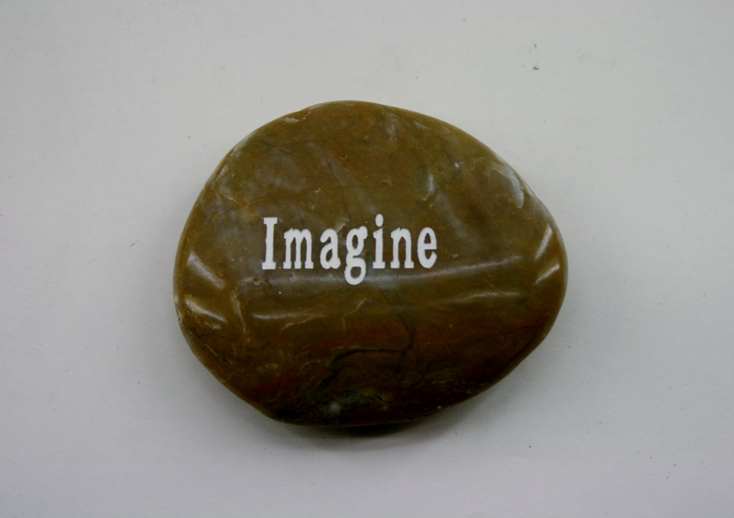 Etched Inspirational River Rock Imagine