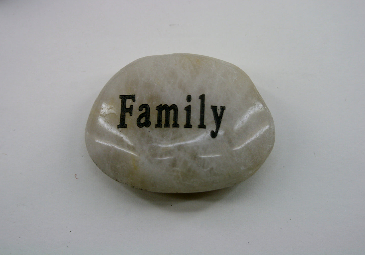 Etched Inspirational River Rock Family