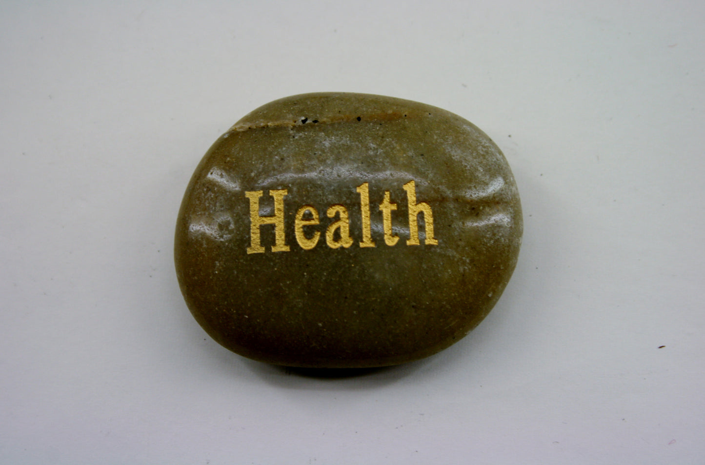 Etched Inspirational River Rock Health