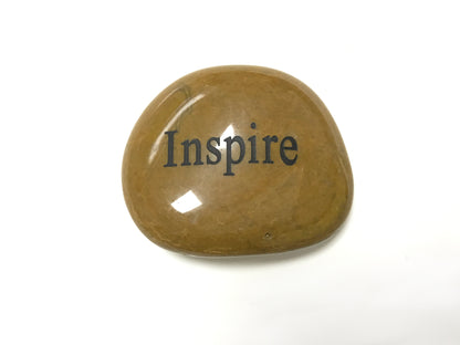 Etched Inspirational River Rock Inspire