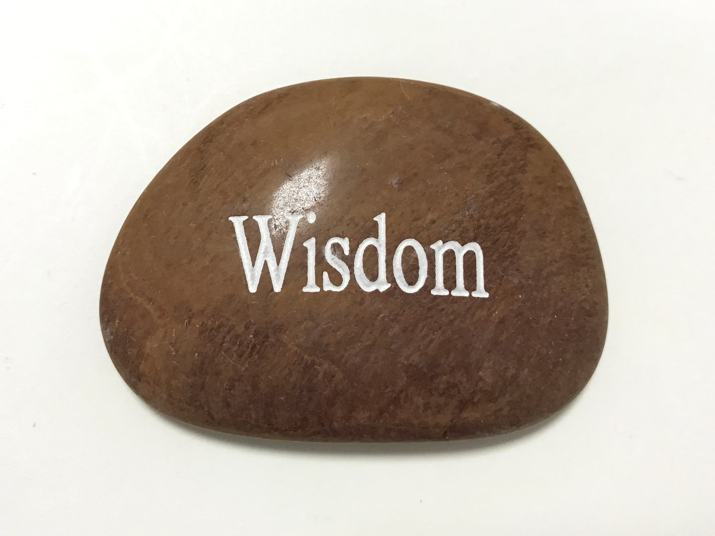 Etched Inspirational River Rock Wisdom